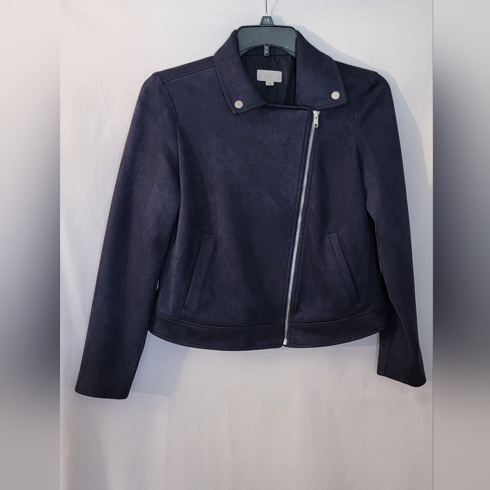 LOFT Outlet Asymmetrical Zip Jacket Size M